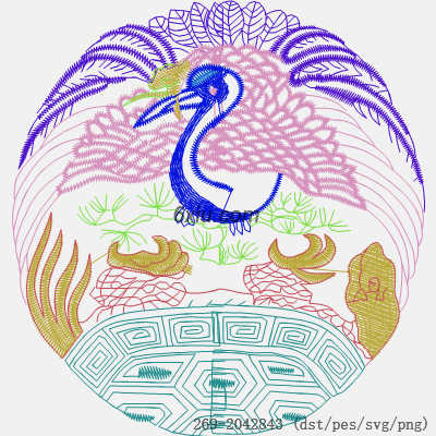 svg矢量绣花图下载