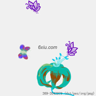 svg矢量绣花图下载