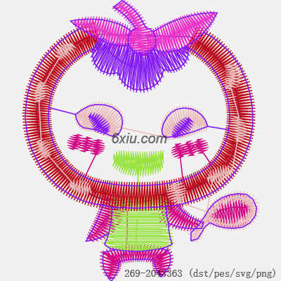 svg矢量绣花图下载