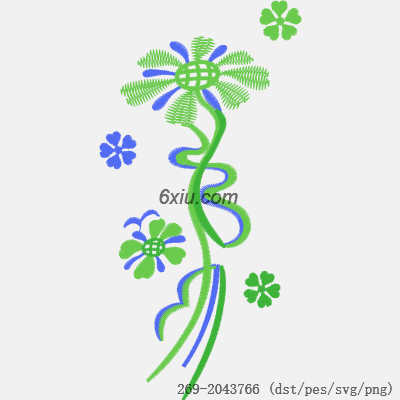 svg矢量绣花图下载