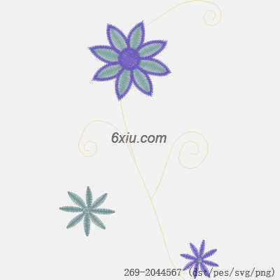 svg矢量绣花图下载