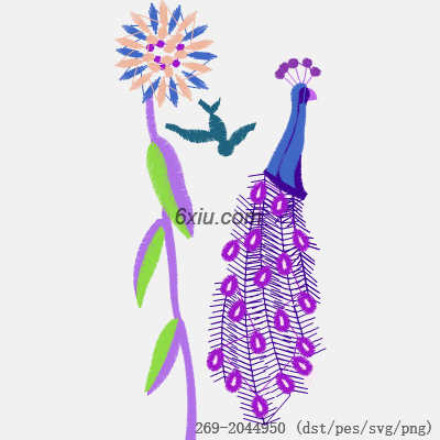 svg矢量绣花图下载