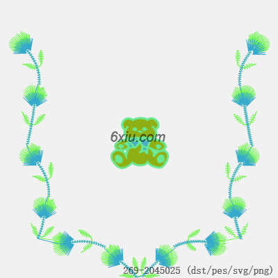 svg矢量绣花图下载