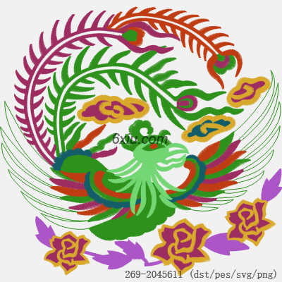 svg矢量绣花图下载
