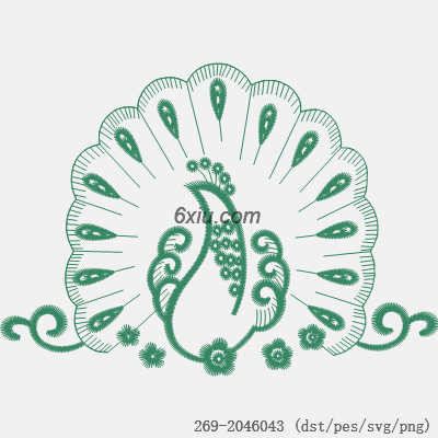 svg矢量绣花图下载