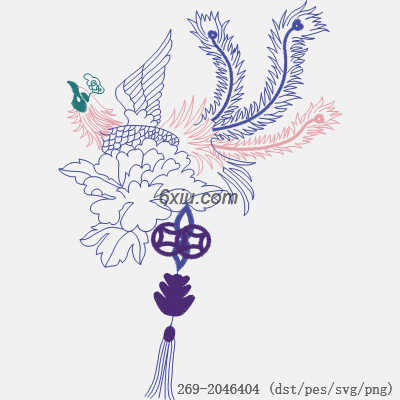 svg矢量绣花图下载