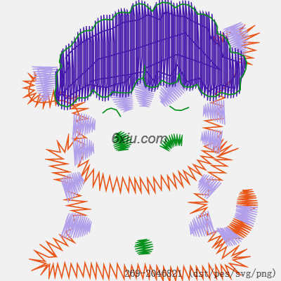 svg矢量绣花图下载