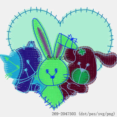svg矢量绣花图下载