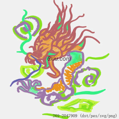 svg矢量绣花图下载