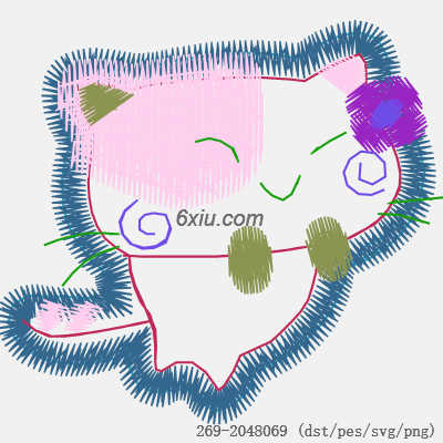 svg矢量绣花图下载