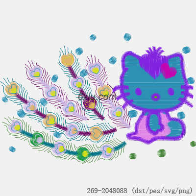 svg矢量绣花图下载