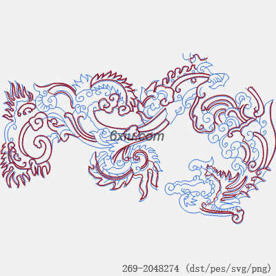 svg矢量绣花图下载