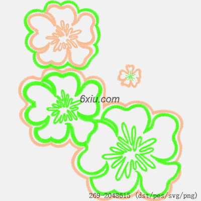svg矢量绣花图下载