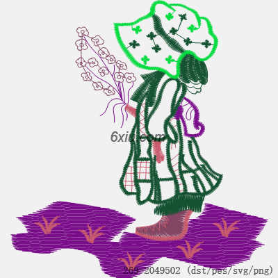 svg矢量绣花图下载