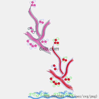 svg矢量绣花图下载