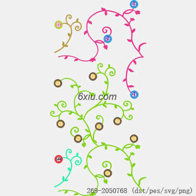 svg矢量绣花图下载