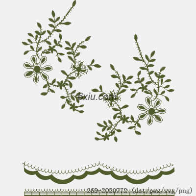 svg矢量绣花图下载