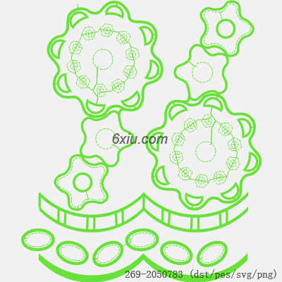 svg矢量绣花图下载