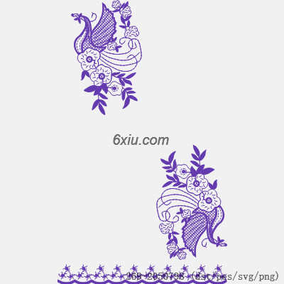 svg矢量绣花图下载