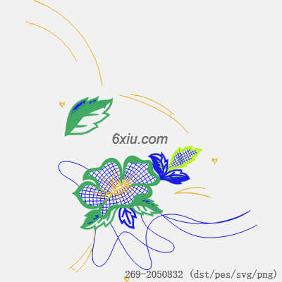 svg矢量绣花图下载
