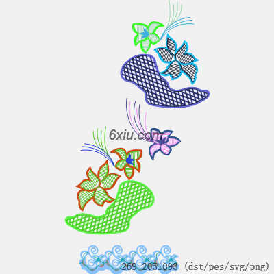 svg矢量绣花图下载
