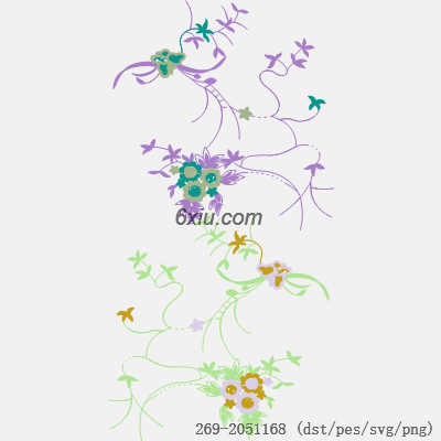 svg矢量绣花图下载
