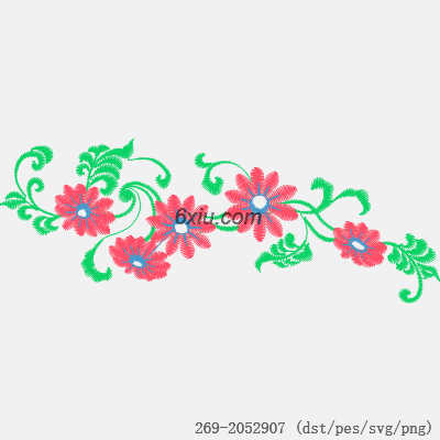 svg矢量绣花图下载