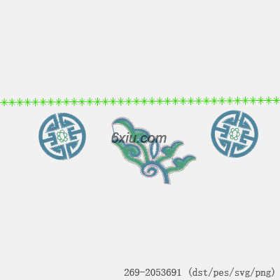 svg矢量绣花图下载