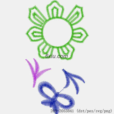 svg矢量绣花图下载