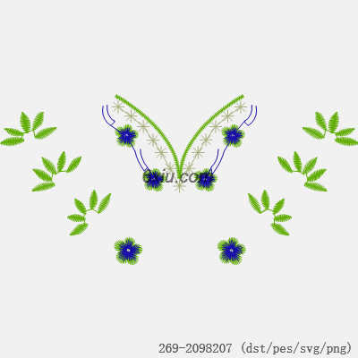 svg矢量绣花图下载