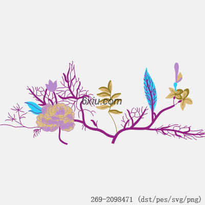 svg矢量绣花图下载