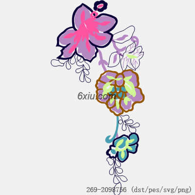 svg矢量绣花图下载