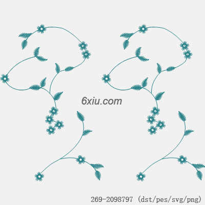 svg矢量绣花图下载