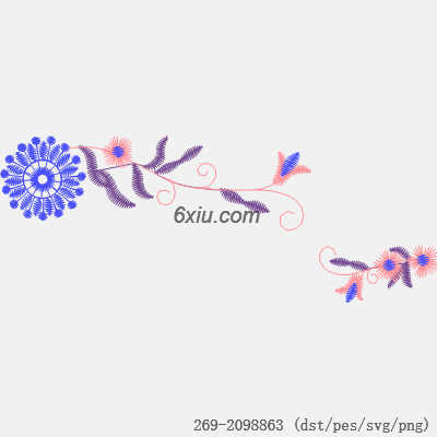 svg矢量绣花图下载