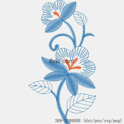svg矢量绣花图下载