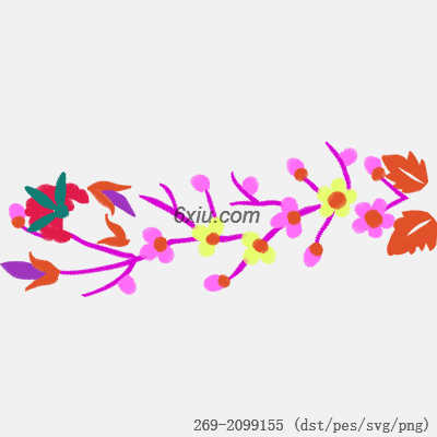svg矢量绣花图下载