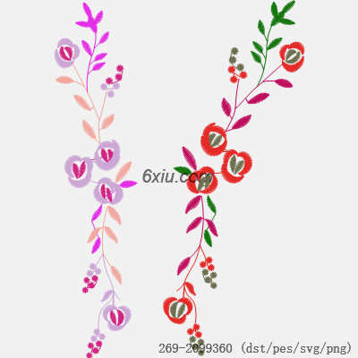 svg矢量绣花图下载