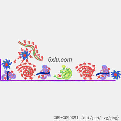 svg矢量绣花图下载