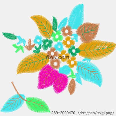 svg矢量绣花图下载