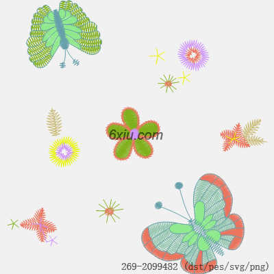 svg矢量绣花图下载
