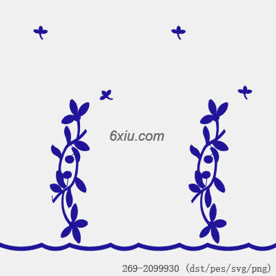 svg矢量绣花图下载