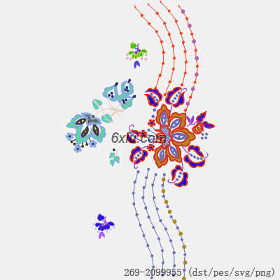 svg矢量绣花图下载