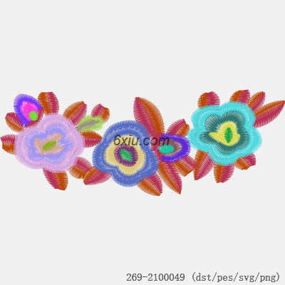 svg矢量绣花图下载