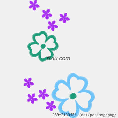 svg矢量绣花图下载