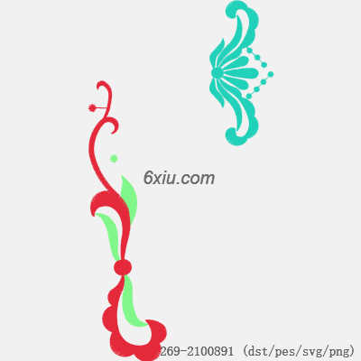 svg矢量绣花图下载