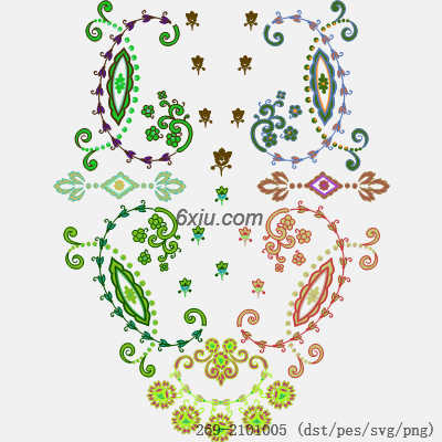 svg矢量绣花图下载