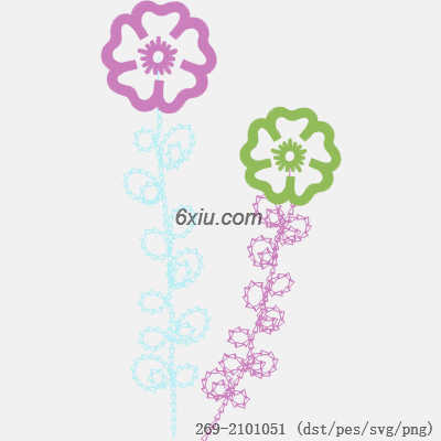svg矢量绣花图下载