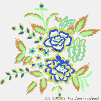 svg矢量绣花图下载