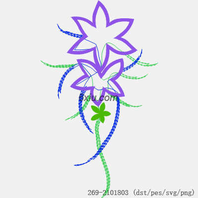 svg矢量绣花图下载