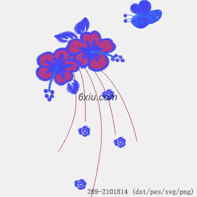 svg矢量绣花图下载